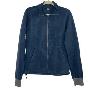 REI CO-OP blue full zip fleece sweater Men's size Small